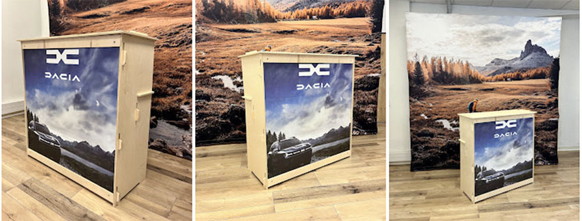 Comptoir en bois personnalisé